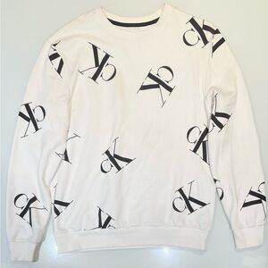 Calvin Klein Crewneck Sweater with Black CK Logo